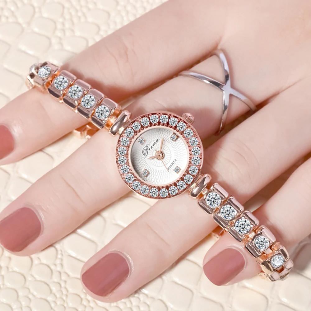 Watch - Dazzling Rhinestones In Stainless Steel Quartz Watch