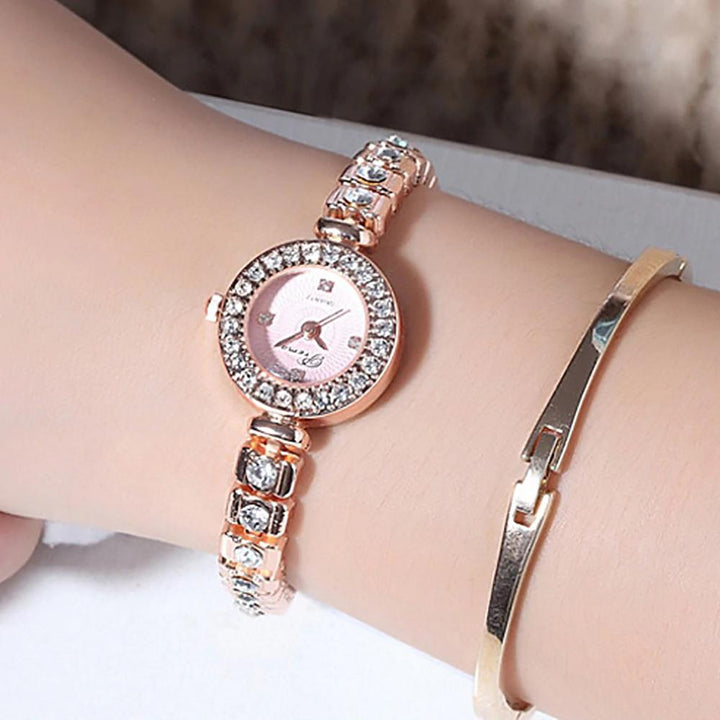 Watch - Dazzling Rhinestones In Stainless Steel Quartz Watch