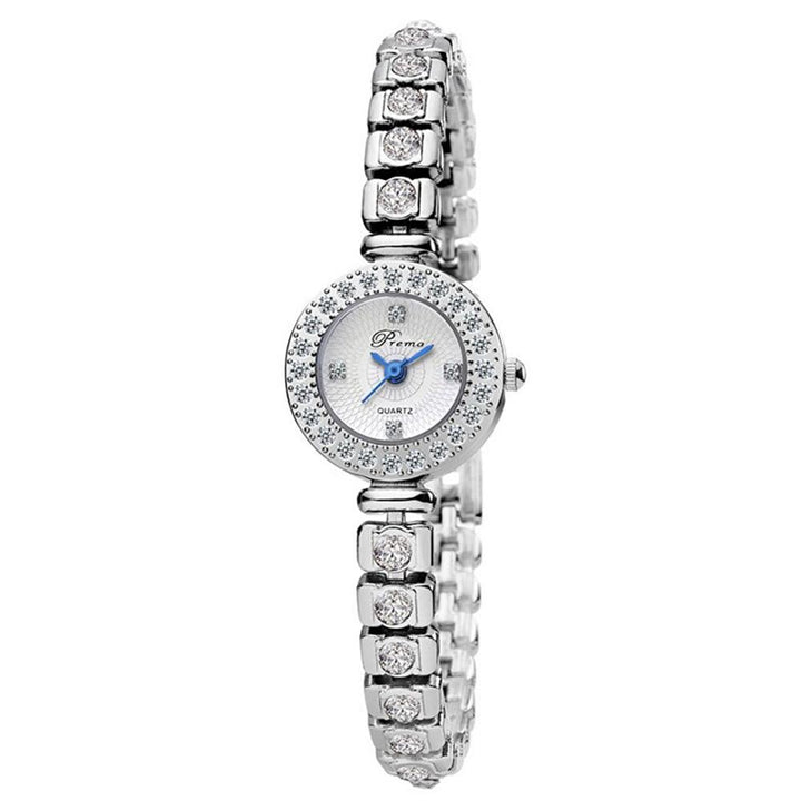 Watch - Dazzling Rhinestones In Stainless Steel Quartz Watch