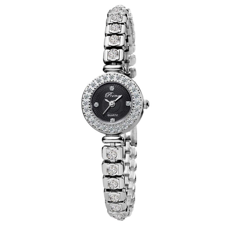 Watch - Dazzling Rhinestones In Stainless Steel Quartz Watch