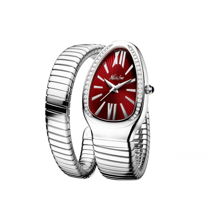 Watch - Dazzling Snake Shape With Two-Layer Wrap Around Strap Quartz Watch