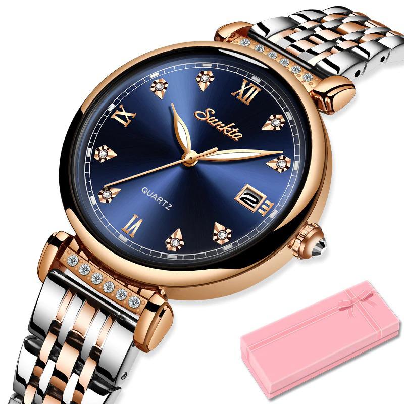 Watch - Debonair Rhinestone Glitz Dial Quartz Watch