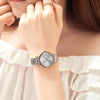 Women's Sophisticated Stainless Steel with Ceramic Band Quartz Watches