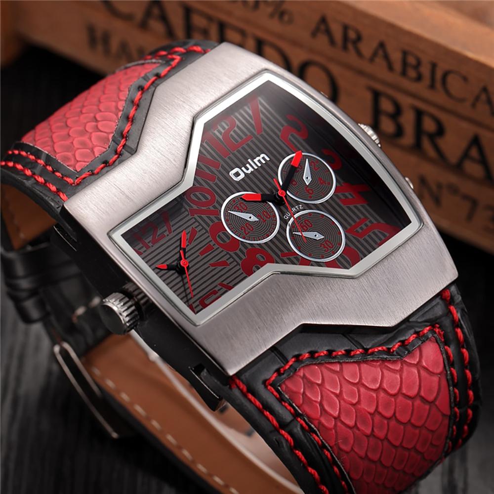 Watch - Deluxe Edition Quartz Watch With Snake Style Band Leather