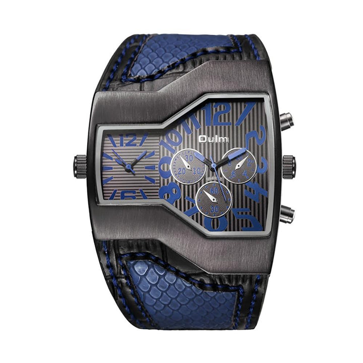 Watch - Deluxe Edition Quartz Watch With Snake Style Band Leather