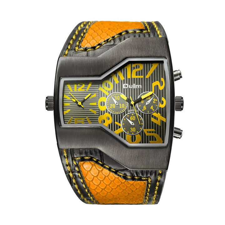 Watch - Deluxe Edition Quartz Watch With Snake Style Band Leather