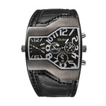 Watch - Deluxe Edition Quartz Watch With Snake Style Band Leather
