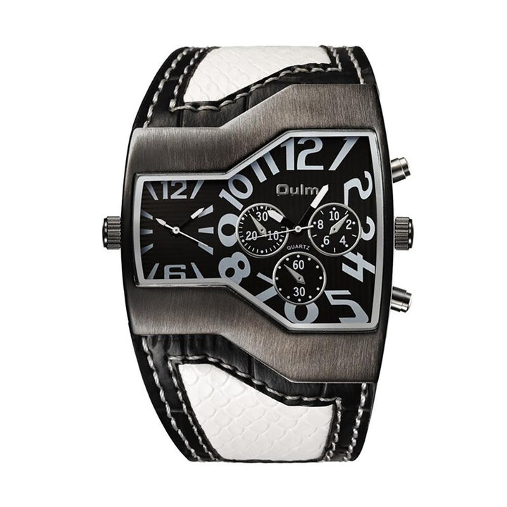 Watch - Deluxe Edition Quartz Watch With Snake Style Band Leather