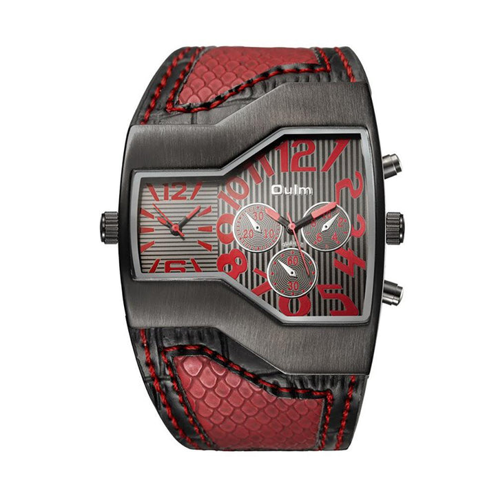 Watch - Deluxe Edition Quartz Watch With Snake Style Band Leather