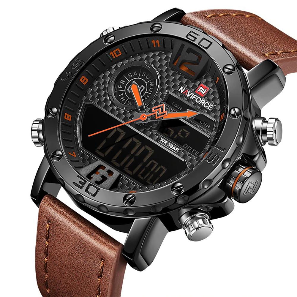 Watch - Digital Dual Time Display Military Quartz Watch