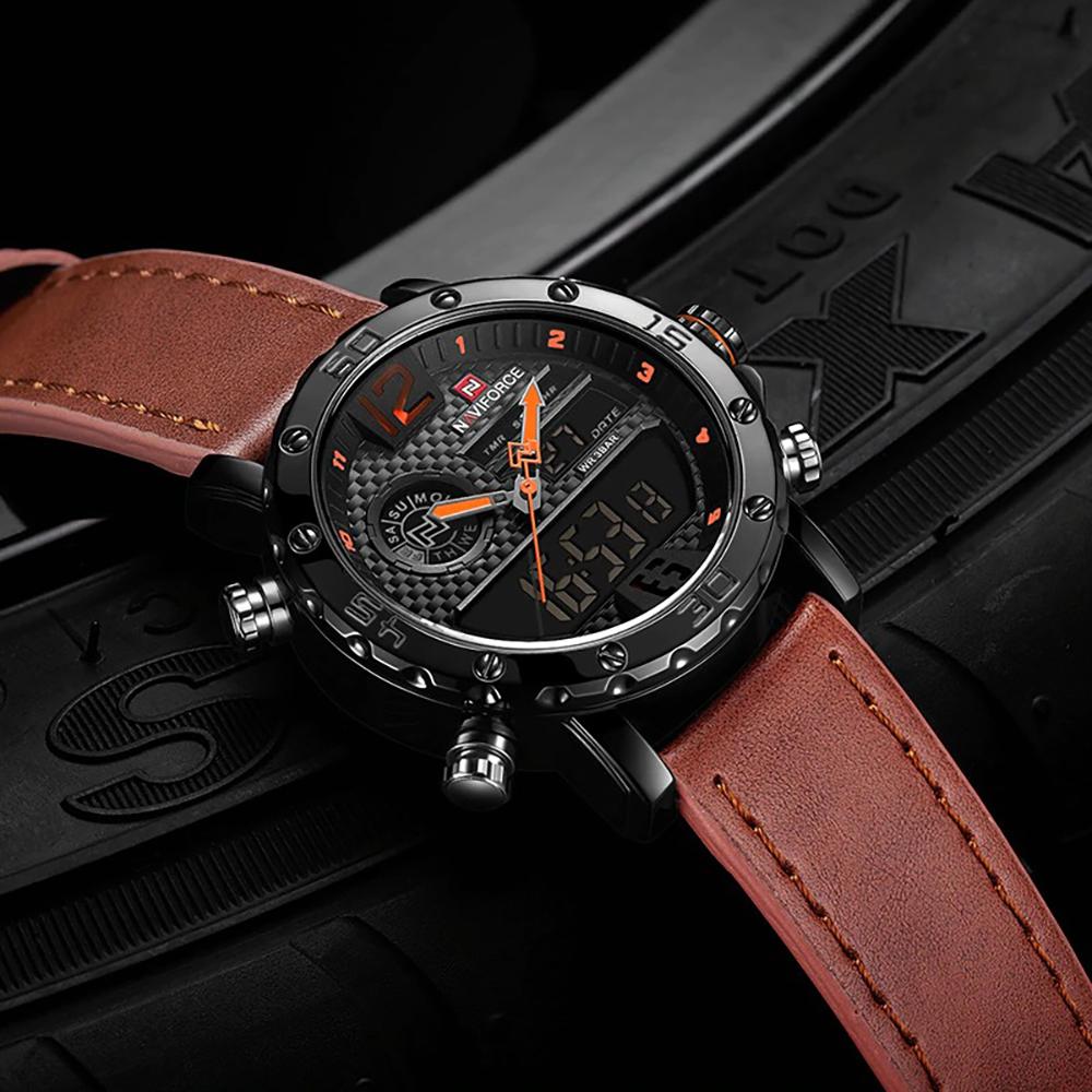 Watch - Digital Dual Time Display Military Quartz Watch