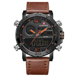 Watch - Digital Dual Time Display Military Quartz Watch