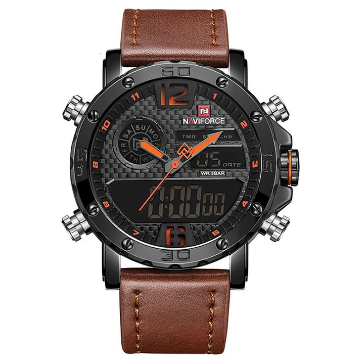 Watch - Digital Dual Time Display Military Quartz Watch