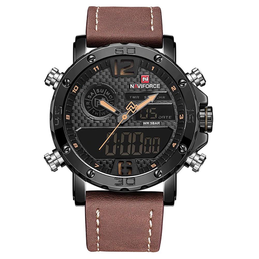 Watch - Digital Dual Time Display Military Quartz Watch