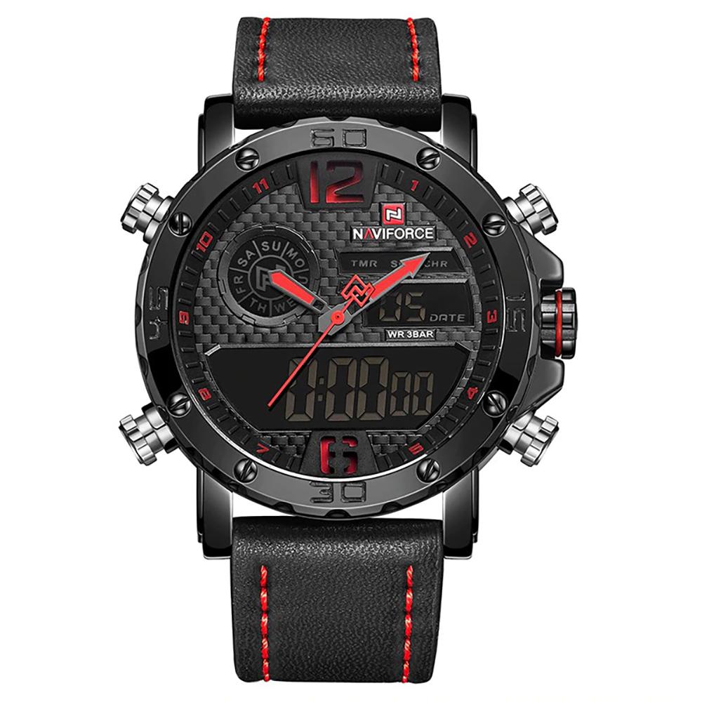 Watch - Digital Dual Time Display Military Quartz Watch