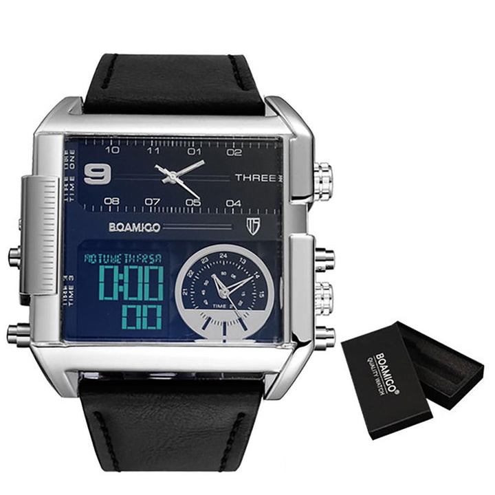 Watch - Digital Sport Fashion Leather Wristwatch