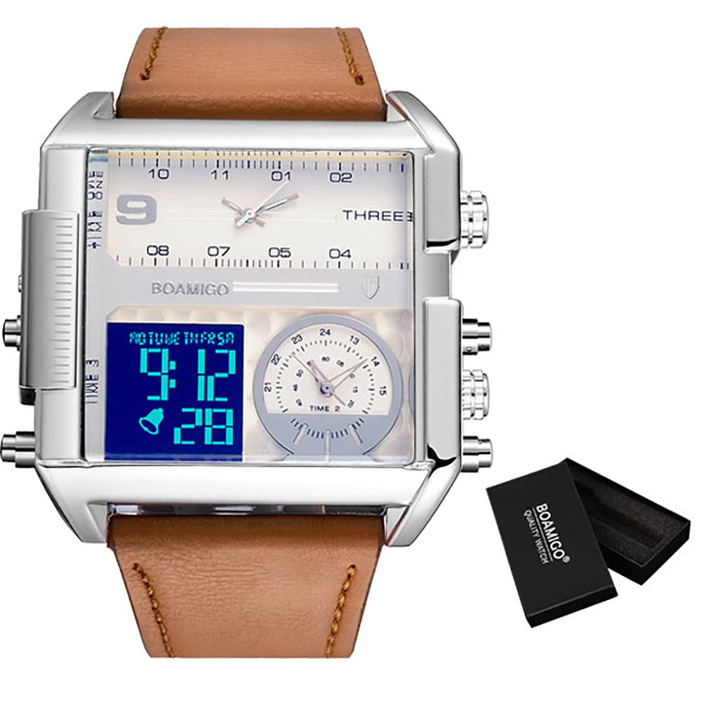 Watch - Digital Sport Fashion Leather Wristwatch