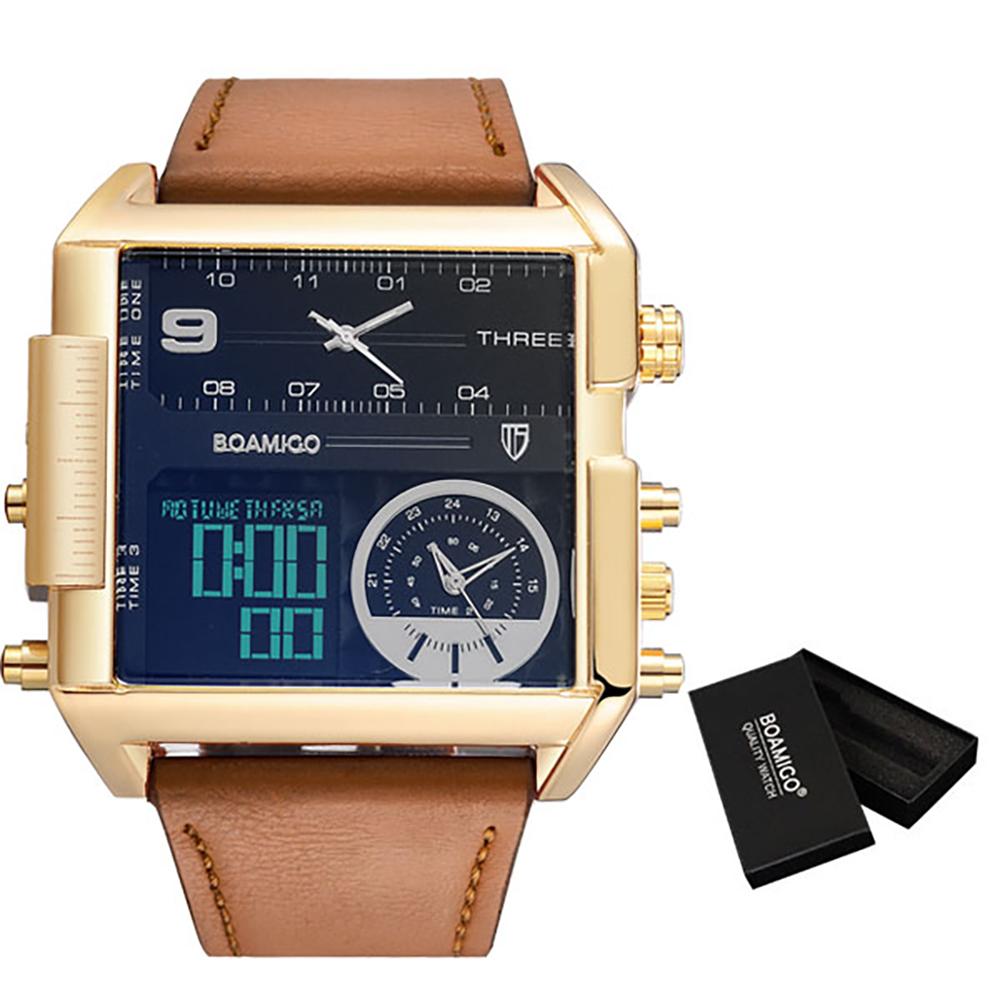 Watch - Digital Sport Fashion Leather Wristwatch