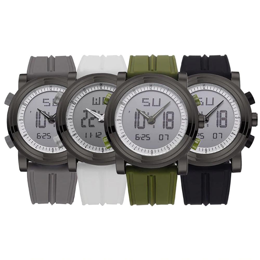 Watch - Digital Sports Quartz Watch With LED Display And Rubber Strap