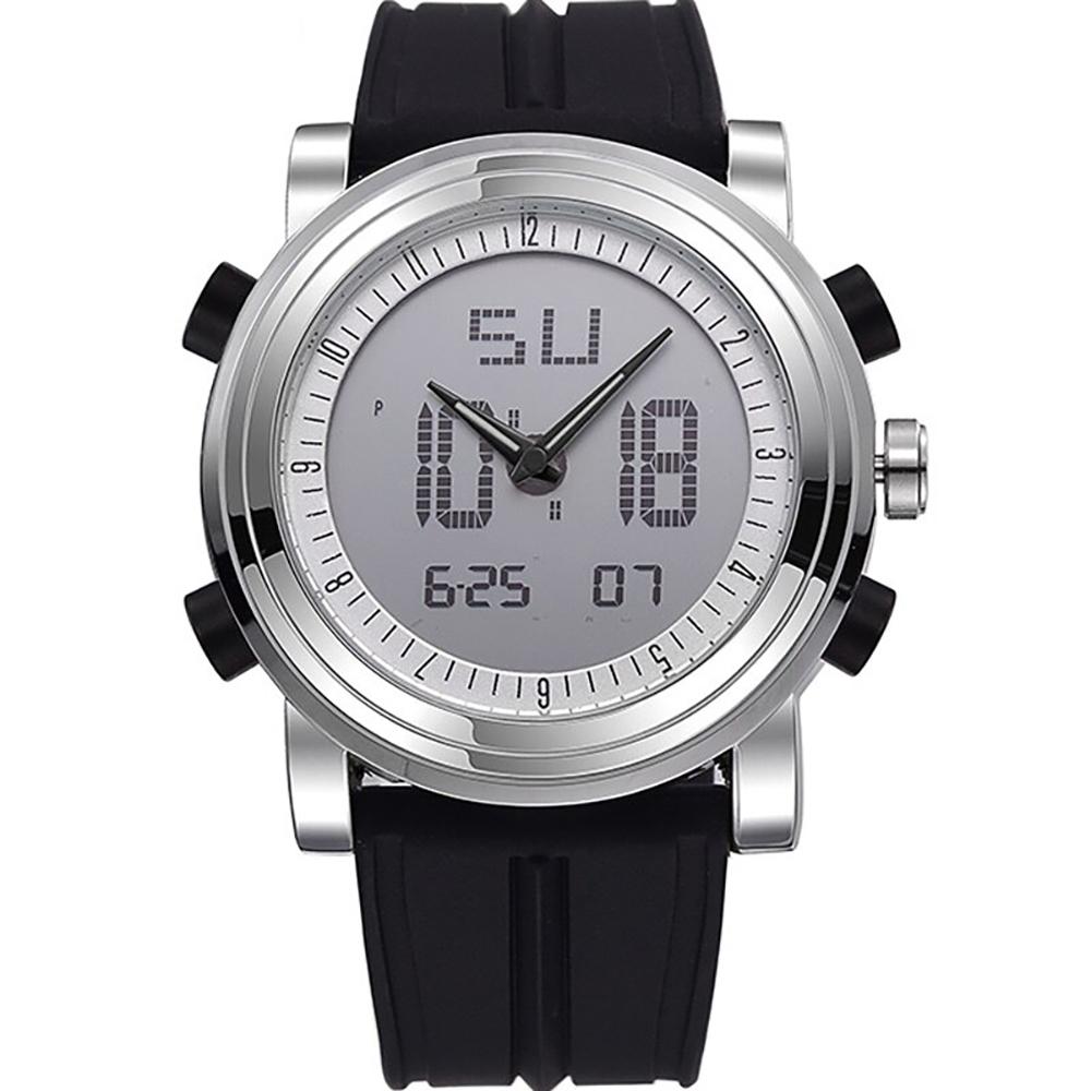 Watch - Digital Sports Quartz Watch With LED Display And Rubber Strap