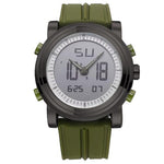 Watch - Digital Sports Quartz Watch With LED Display And Rubber Strap