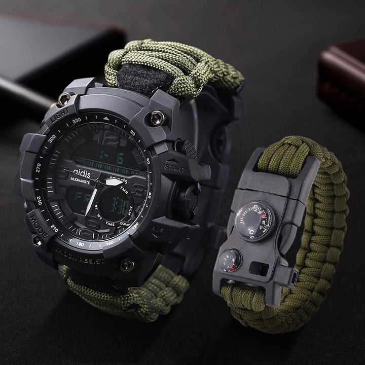 Watch - Digital Survival Wristwatch With Compass