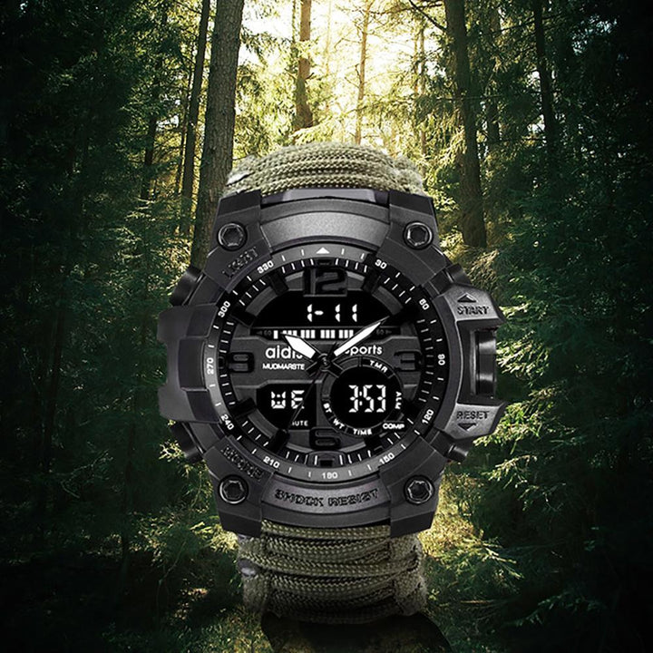 Watch - Digital Survival Wristwatch With Compass