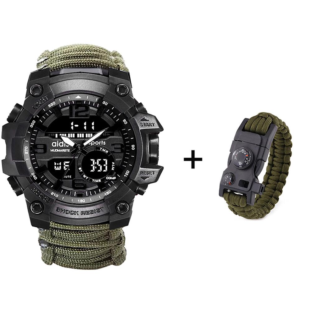 Watch - Digital Survival Wristwatch With Compass