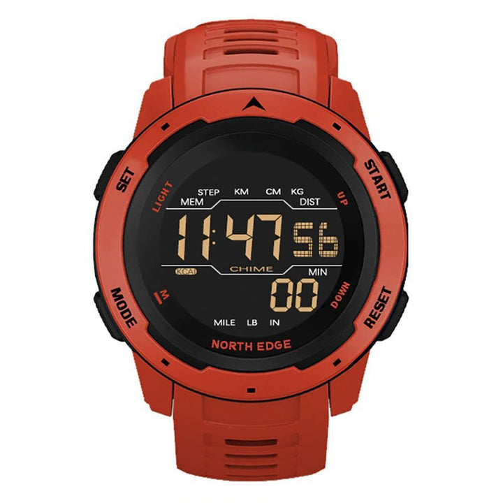 Watch - Dual Time Display Outdoor Sports Pedometer Digital Watch