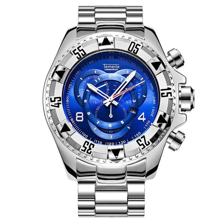 Watch - Durable Stainless Steel Big Dial Quartz Watch