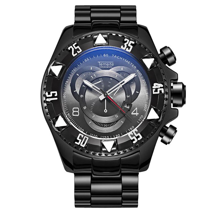 Watch - Durable Stainless Steel Big Dial Quartz Watch