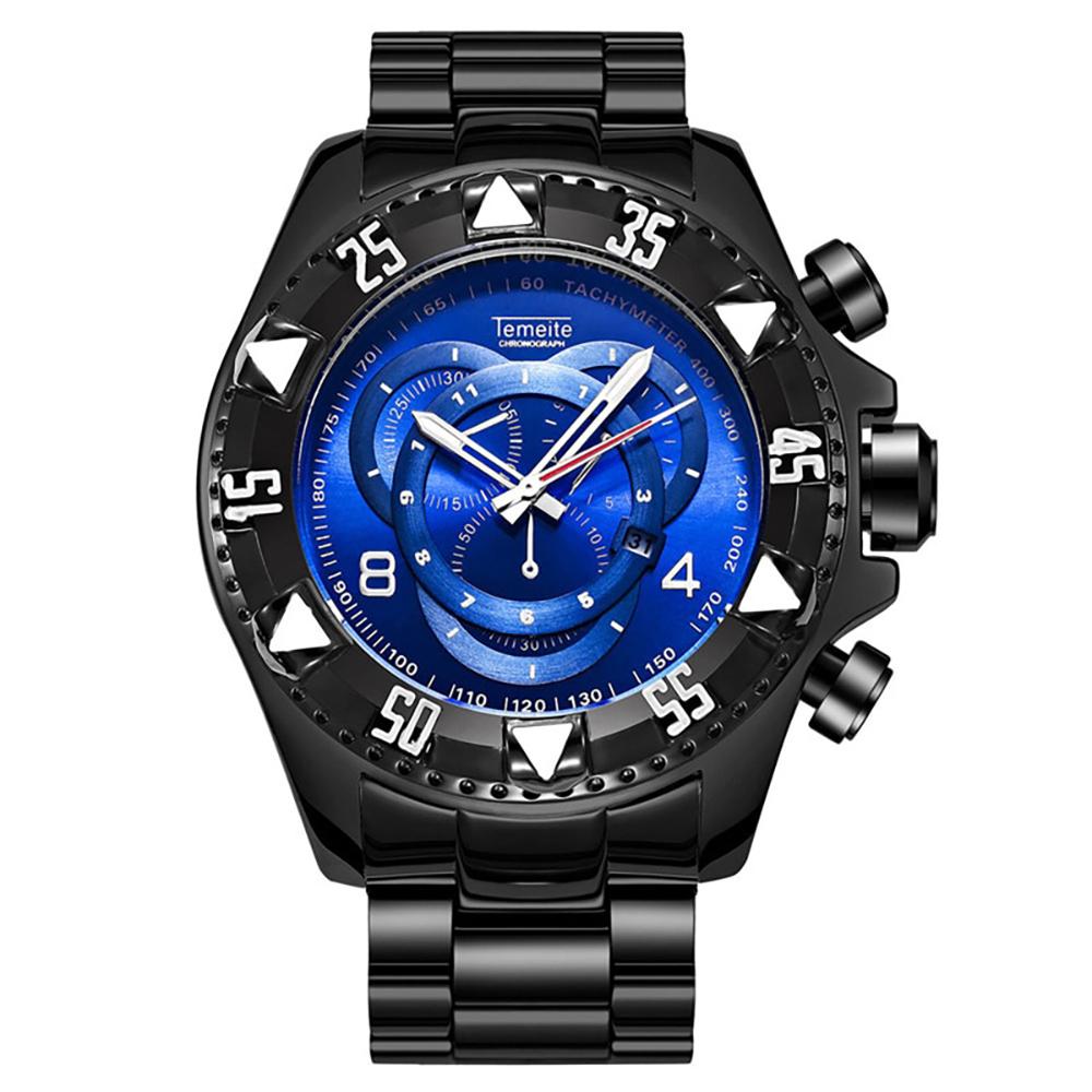 Watch - Durable Stainless Steel Big Dial Quartz Watch