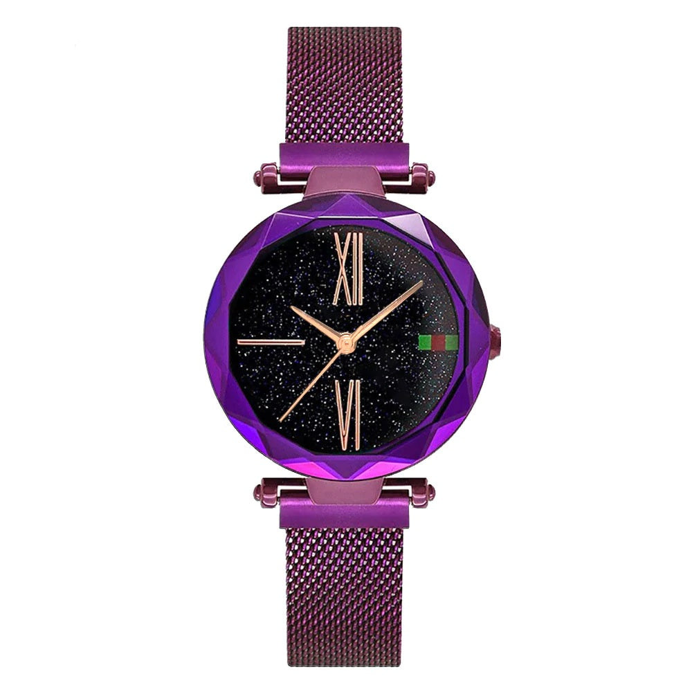 Elegant and Sparkling Starry Wrist Watch For Women