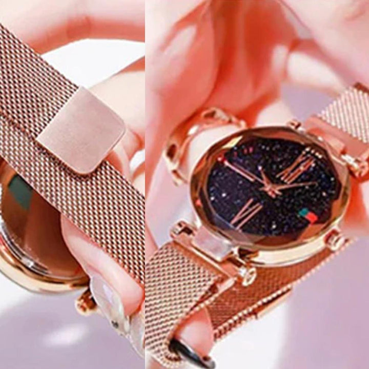 Elegant and Sparkling Starry Wrist Watch For Women