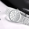 Watch - Elegant Ceramic Band Rhinestone Quartz Watch