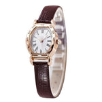 Watch - Elegant Quartz Wrist Watch With Stylish Leather Band