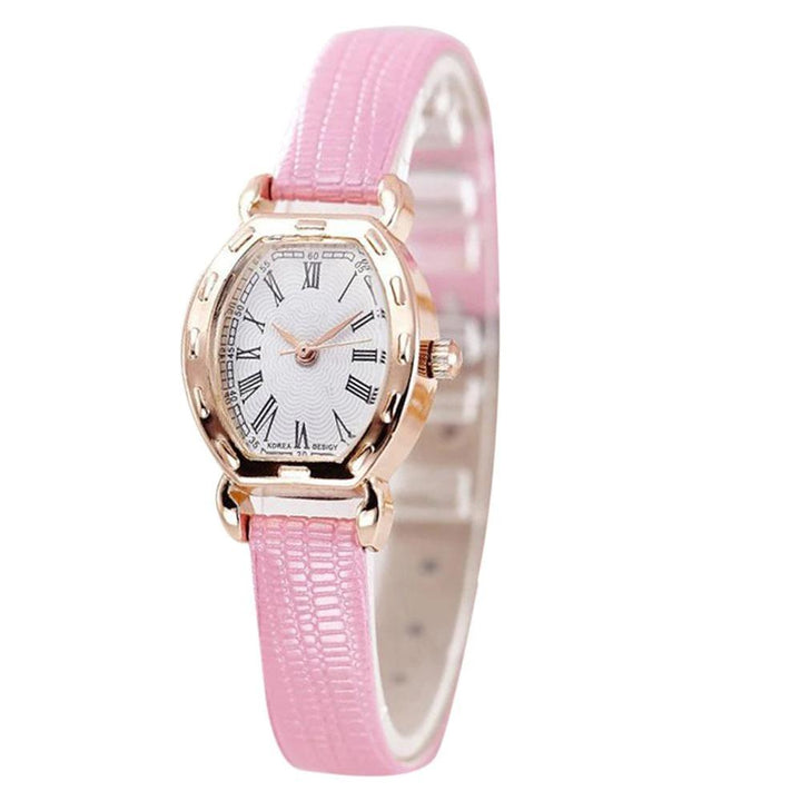 Watch - Elegant Quartz Wrist Watch With Stylish Leather Band