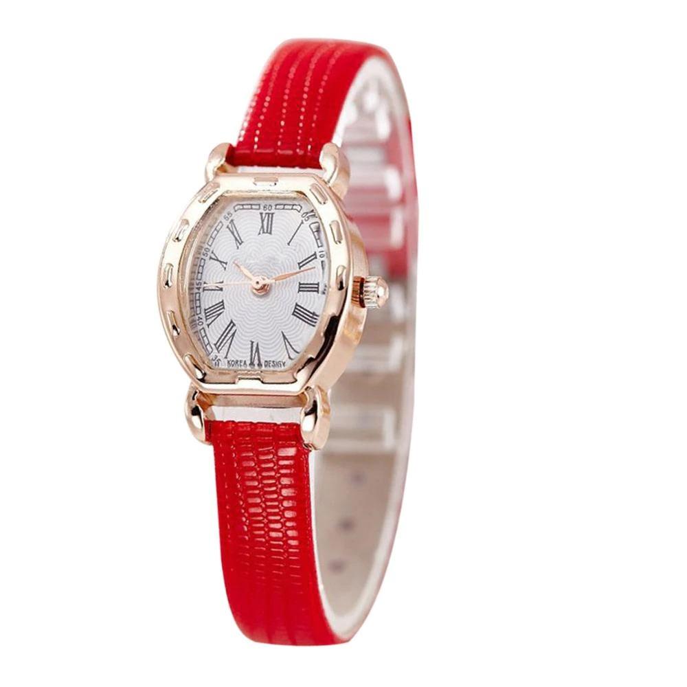 Watch - Elegant Quartz Wrist Watch With Stylish Leather Band