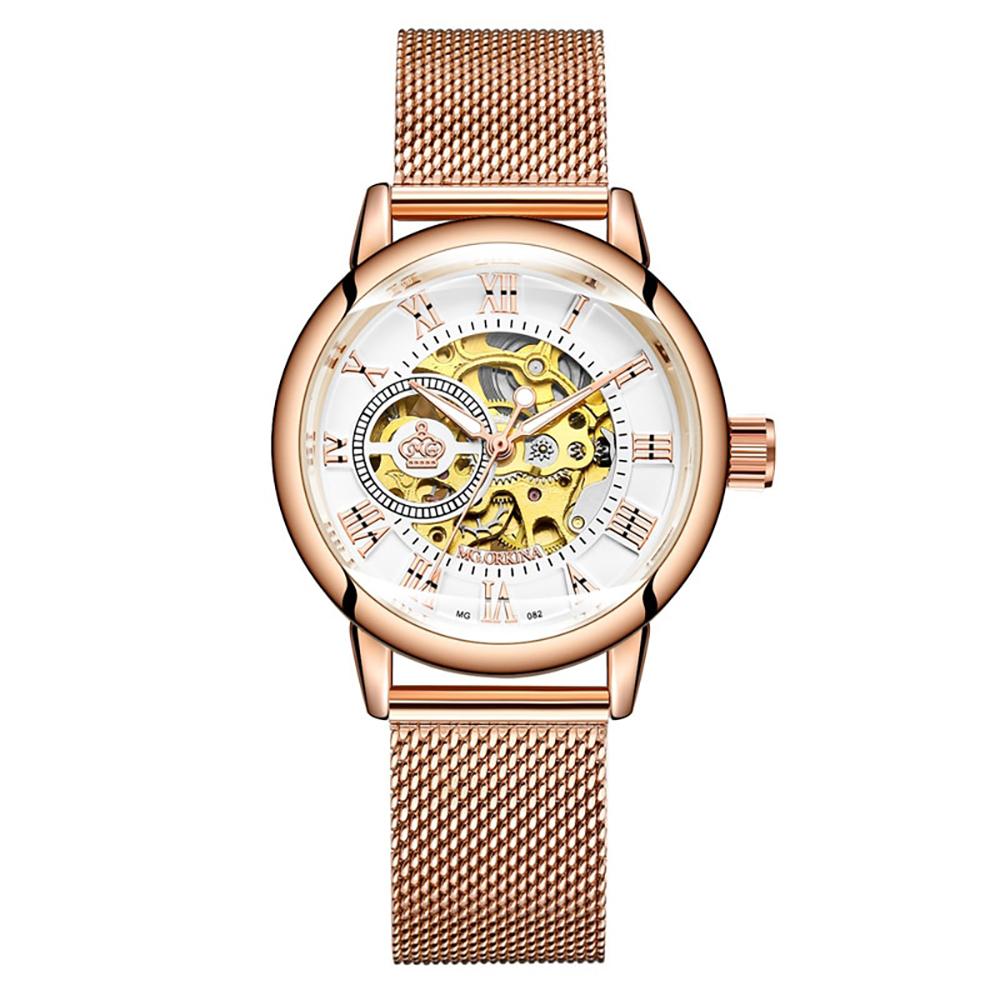 Watch - Elegant Skeleton Dial Self-Winding Wristwatch