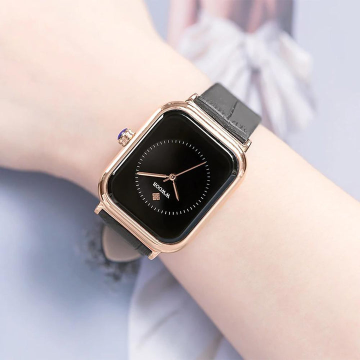 Watch - Elegant Square Case With Sophisticated Band Quartz Watch