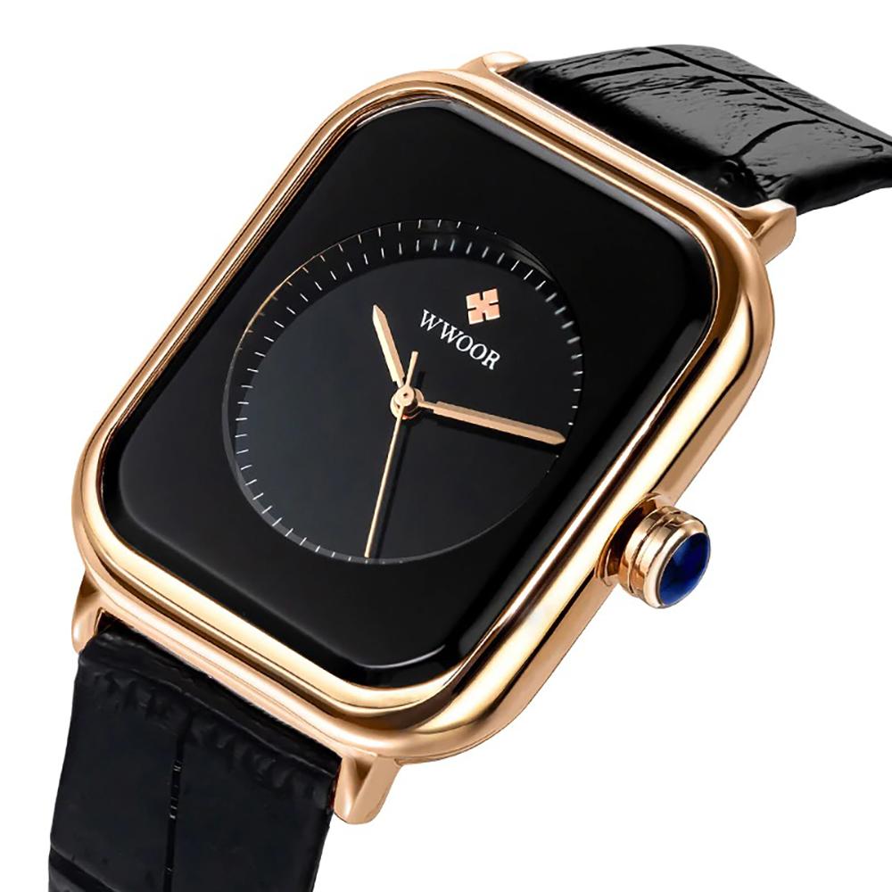 Watch - Elegant Square Case With Sophisticated Band Quartz Watch