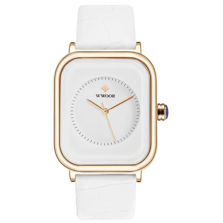 Watch - Elegant Square Case With Sophisticated Band Quartz Watch