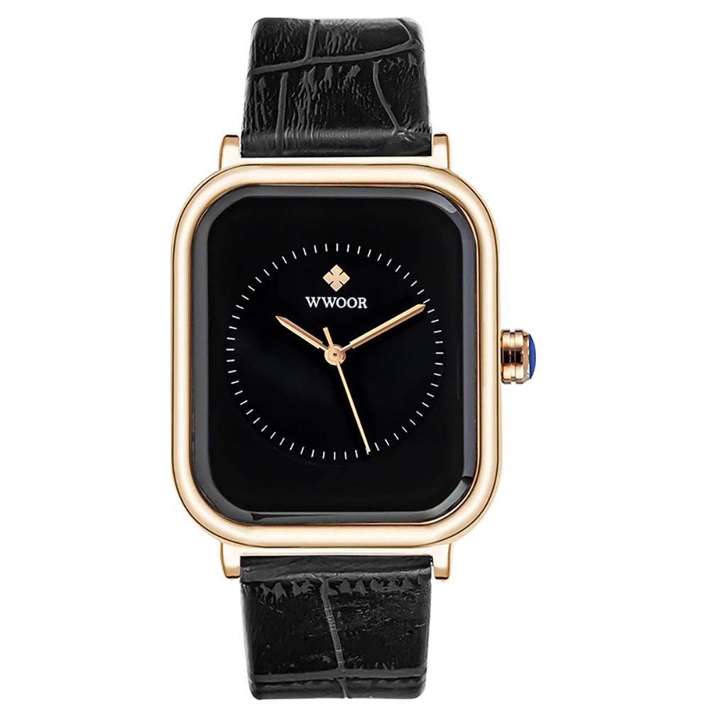 Watch - Elegant Square Case With Sophisticated Band Quartz Watch