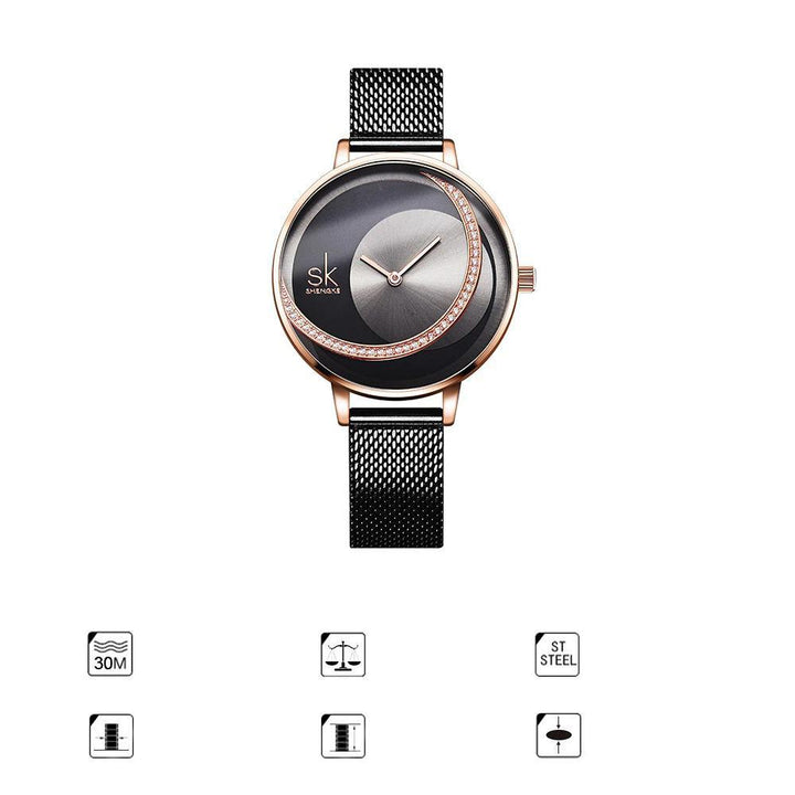 Watch - Elegant Ultra-thin Case Quartz Watch