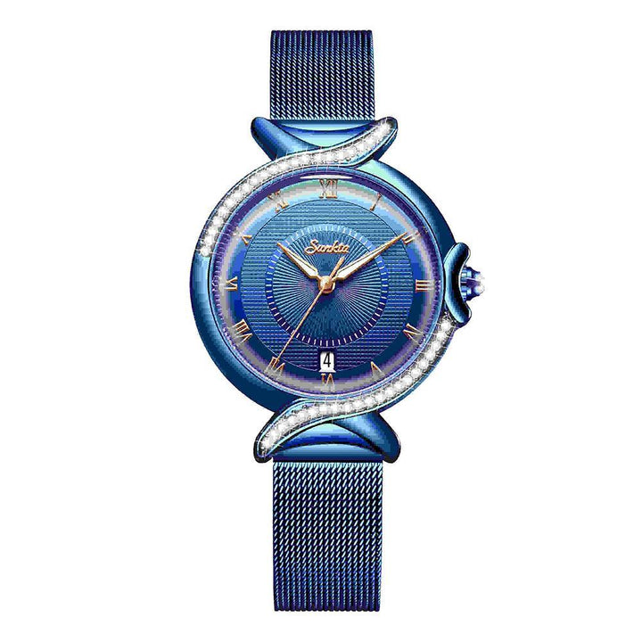 Watch - Elegantly Rhinestone Adorned Quartz Wrist Watch