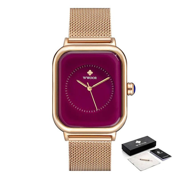 Watch - Exquisite Dial Square Case Quartz Watch