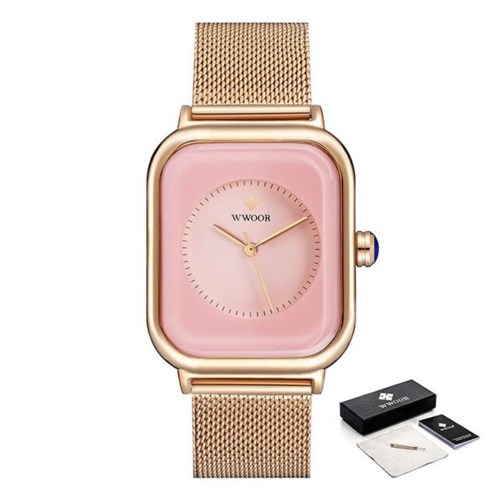 Watch - Exquisite Dial Square Case Quartz Watch