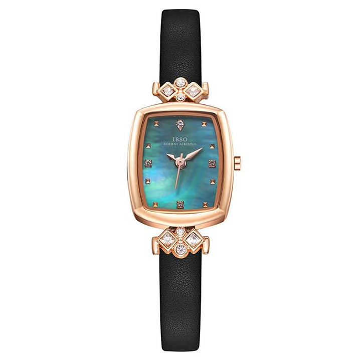 Watch - Exquisite Rectangular Dial With Rhinestones Quartz Watch