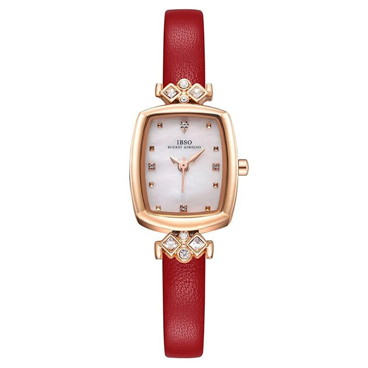 Watch - Exquisite Rectangular Dial With Rhinestones Quartz Watch