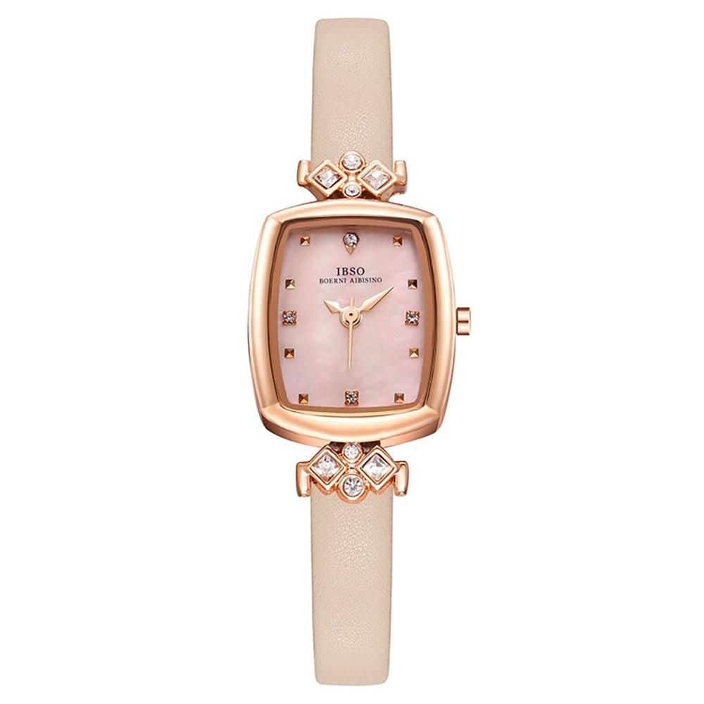 Watch - Exquisite Rectangular Dial With Rhinestones Quartz Watch